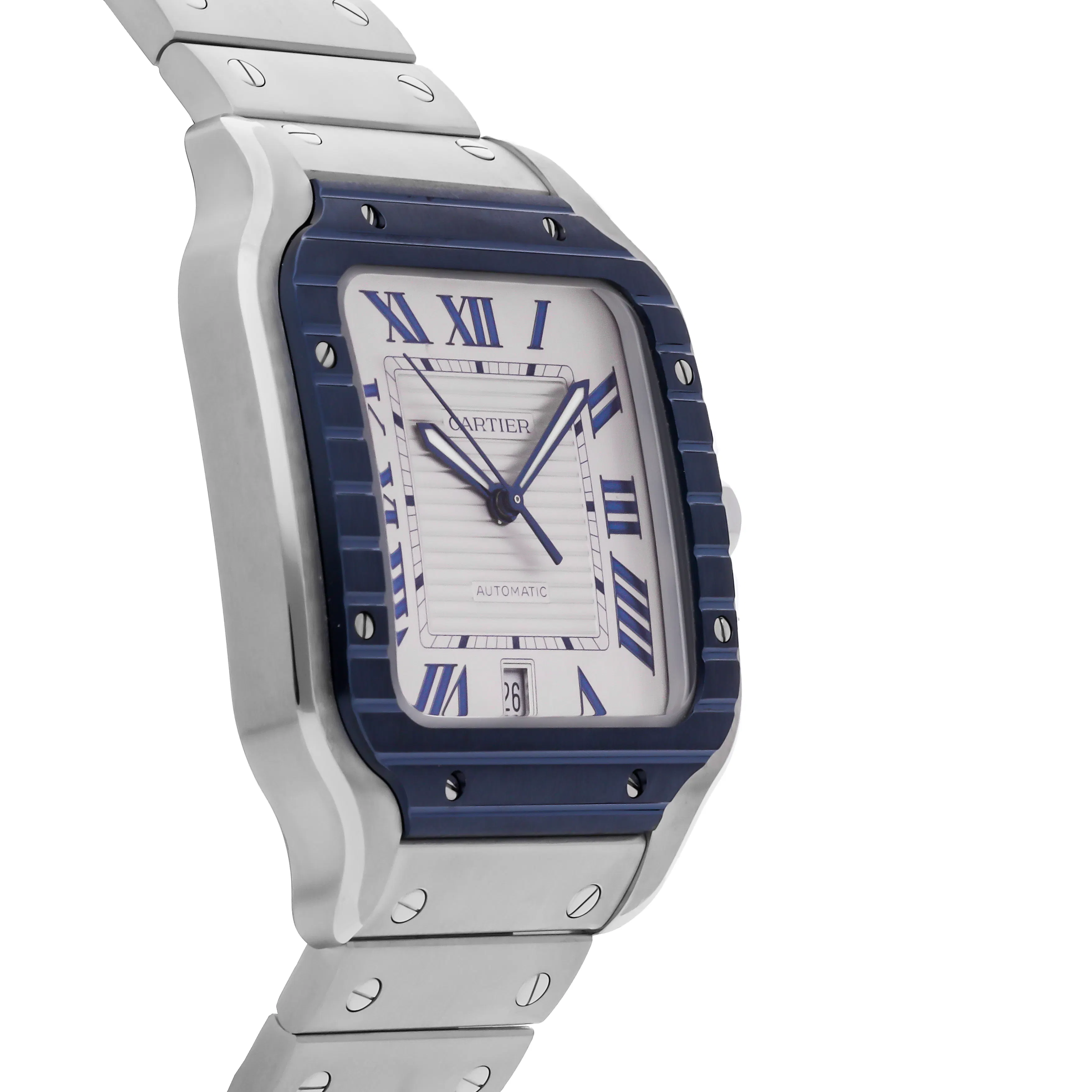 pre owned cartier santos large