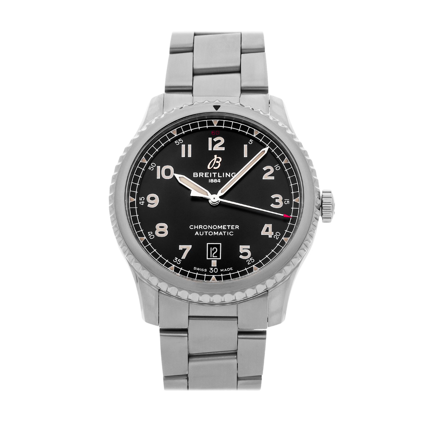 Vertical Pre-Owned Breitling Aviator 8 A17315101B1A1