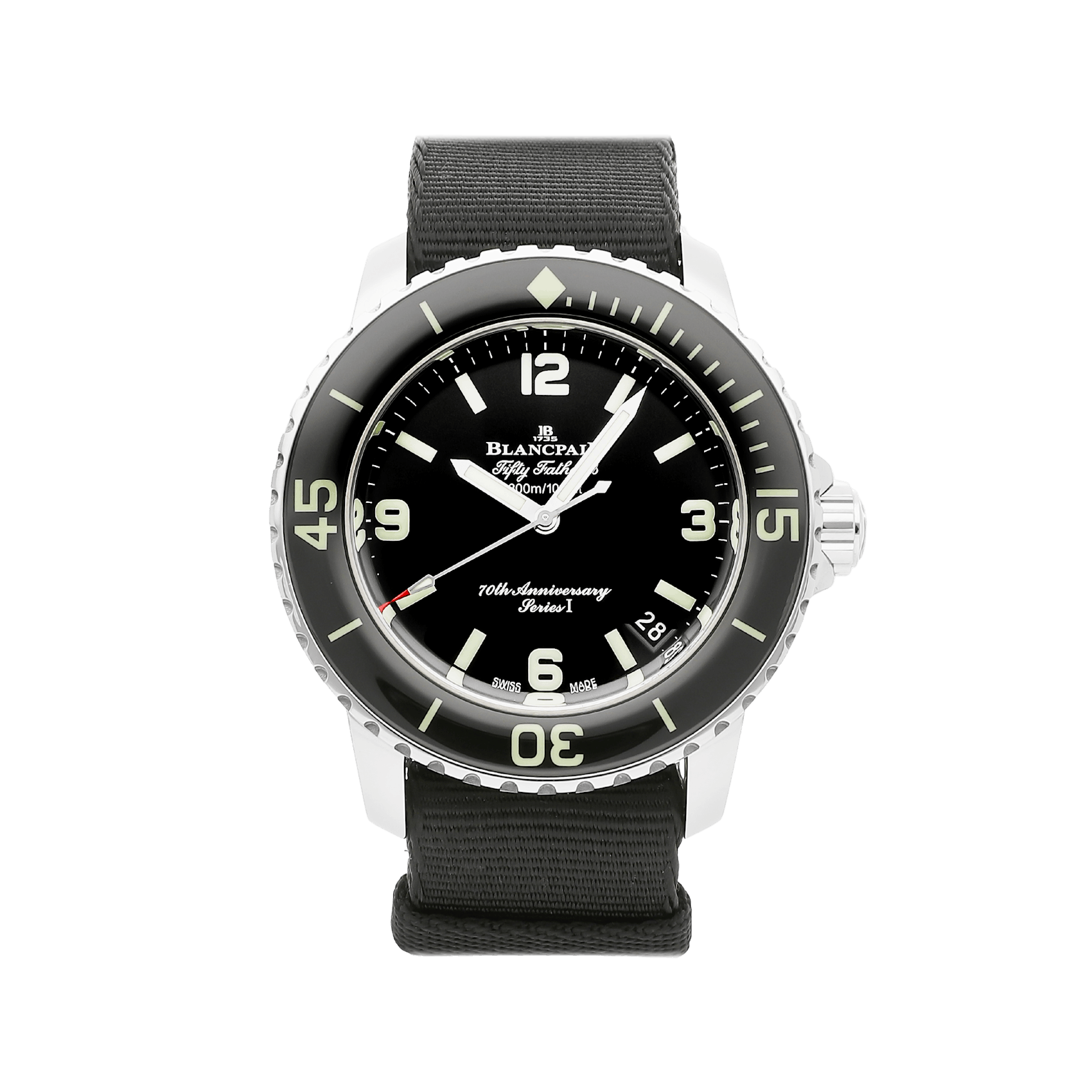 Vertical Pre-Owned Blancpain Fifty Fathoms 70th Anniversary Act 1 Series I Limited Edition 5010A-1130-NABA
