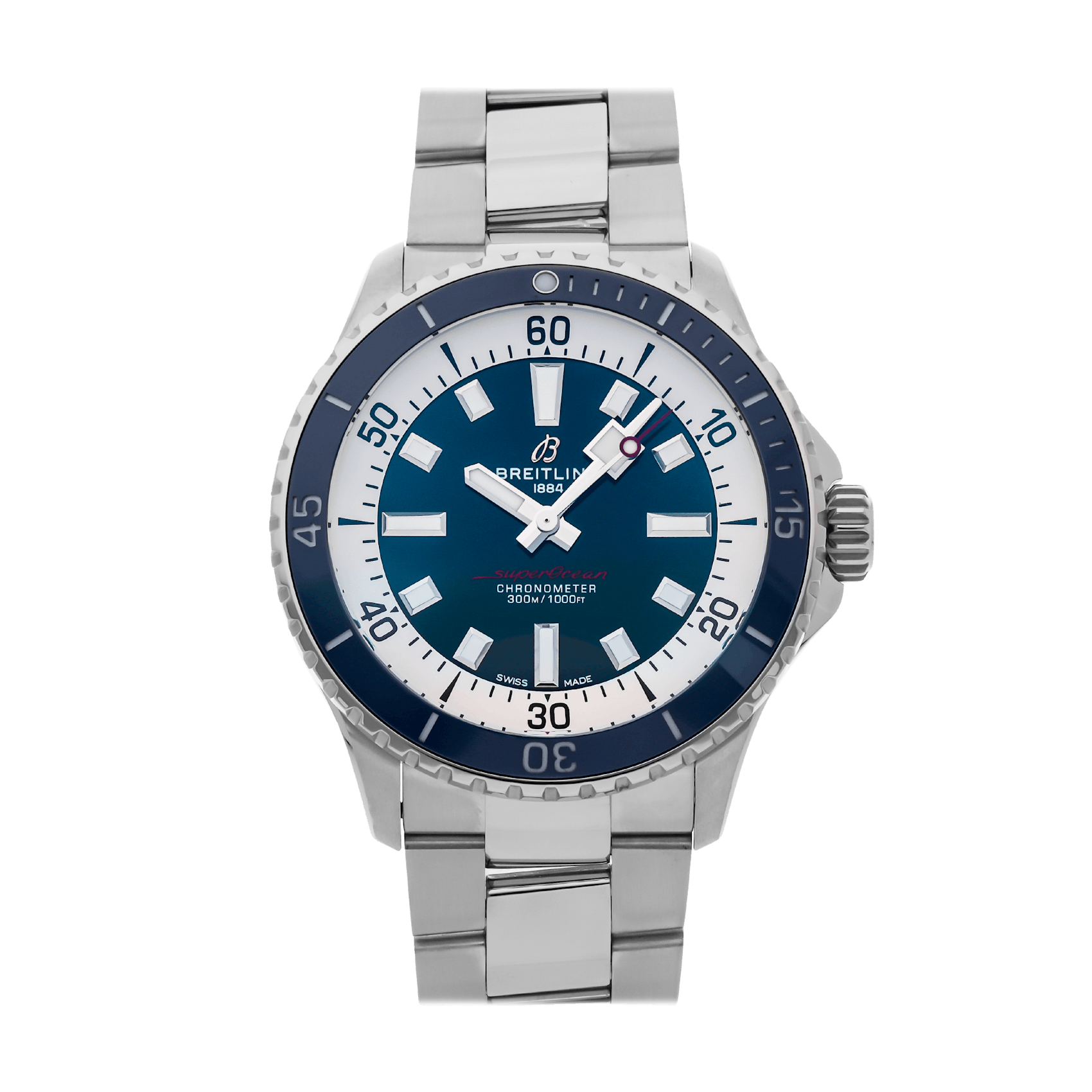 Vertical Pre-Owned Breitling Superocean A17375E71C1A1