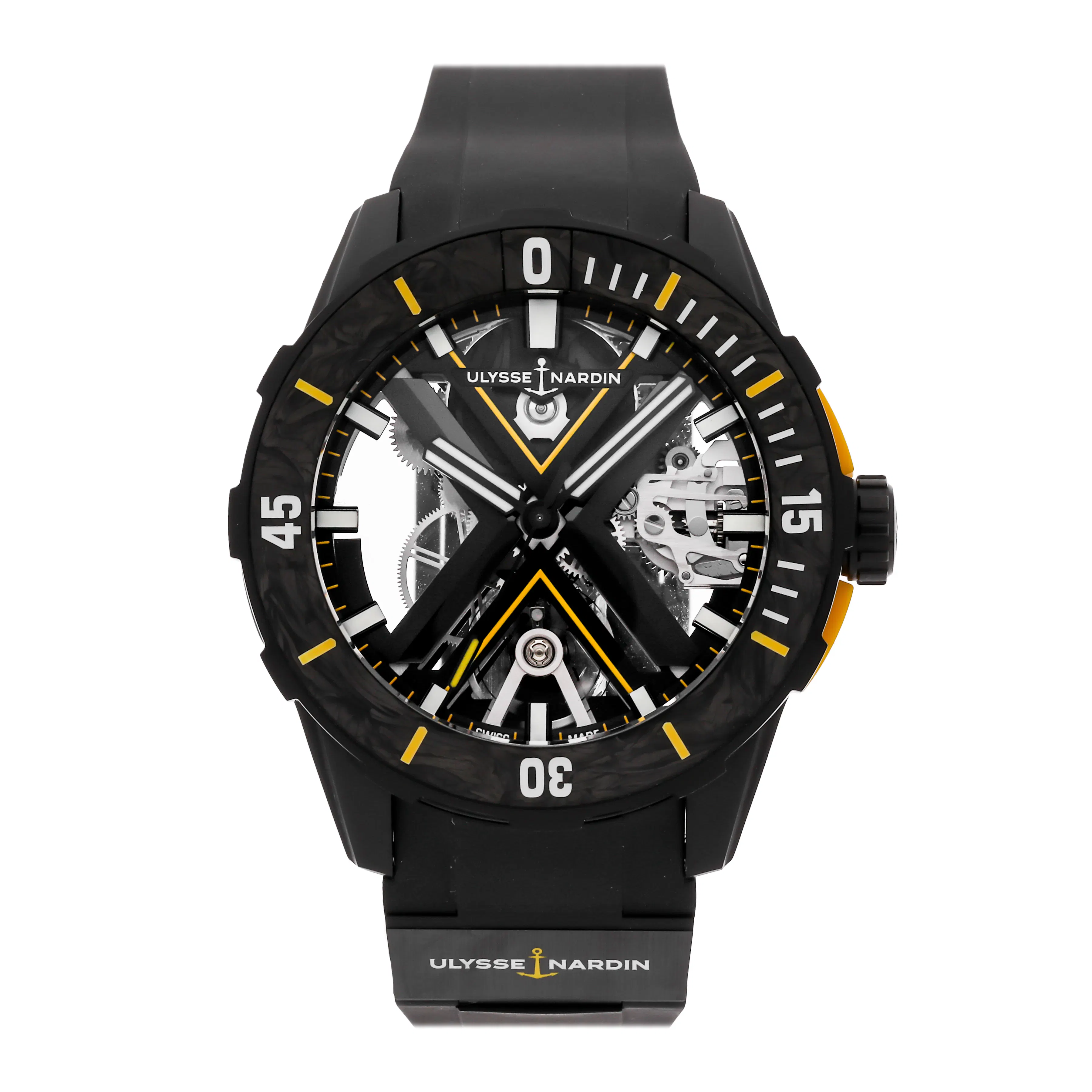 Vertical Pre-Owned Ulysse Nardin Diver X Skeleton Limited Edition 3723-170LE-2A-BLACK/3B