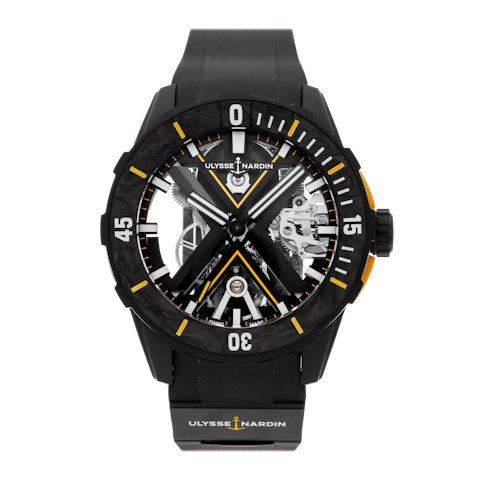 Vertical Pre-Owned Ulysse Nardin Diver X Skeleton Limited Edition 3723-170LE-2A-BLACK/3B