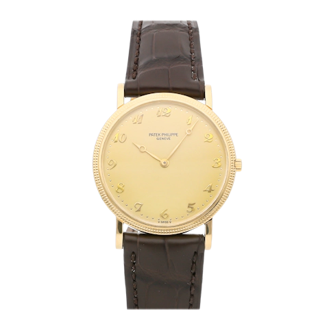 Vertical Pre-Owned Patek Philippe Calatrava 3520/D IVORY