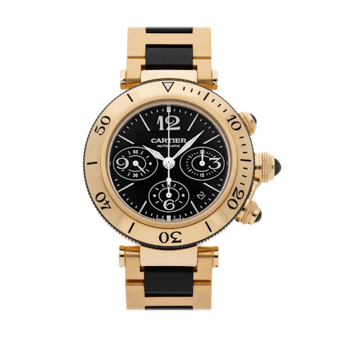 Vertical Pre-Owned Cartier Seatimer Chronograph W301970M