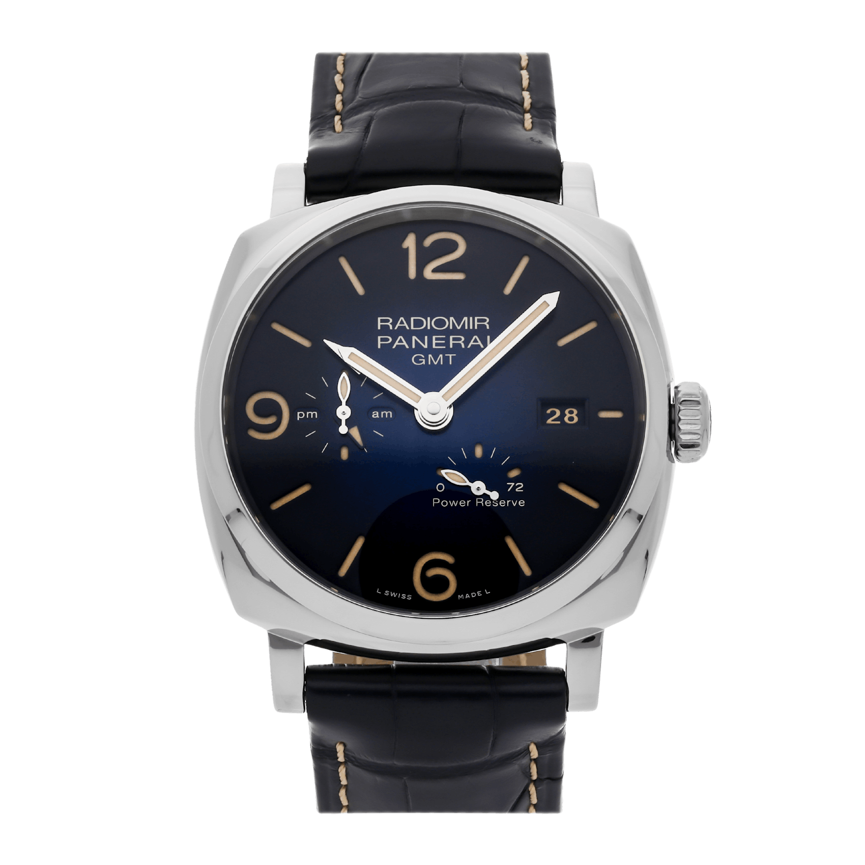 Vertical Pre-Owned Panerai Radiomir 1940 3 Days GMT PAM 946