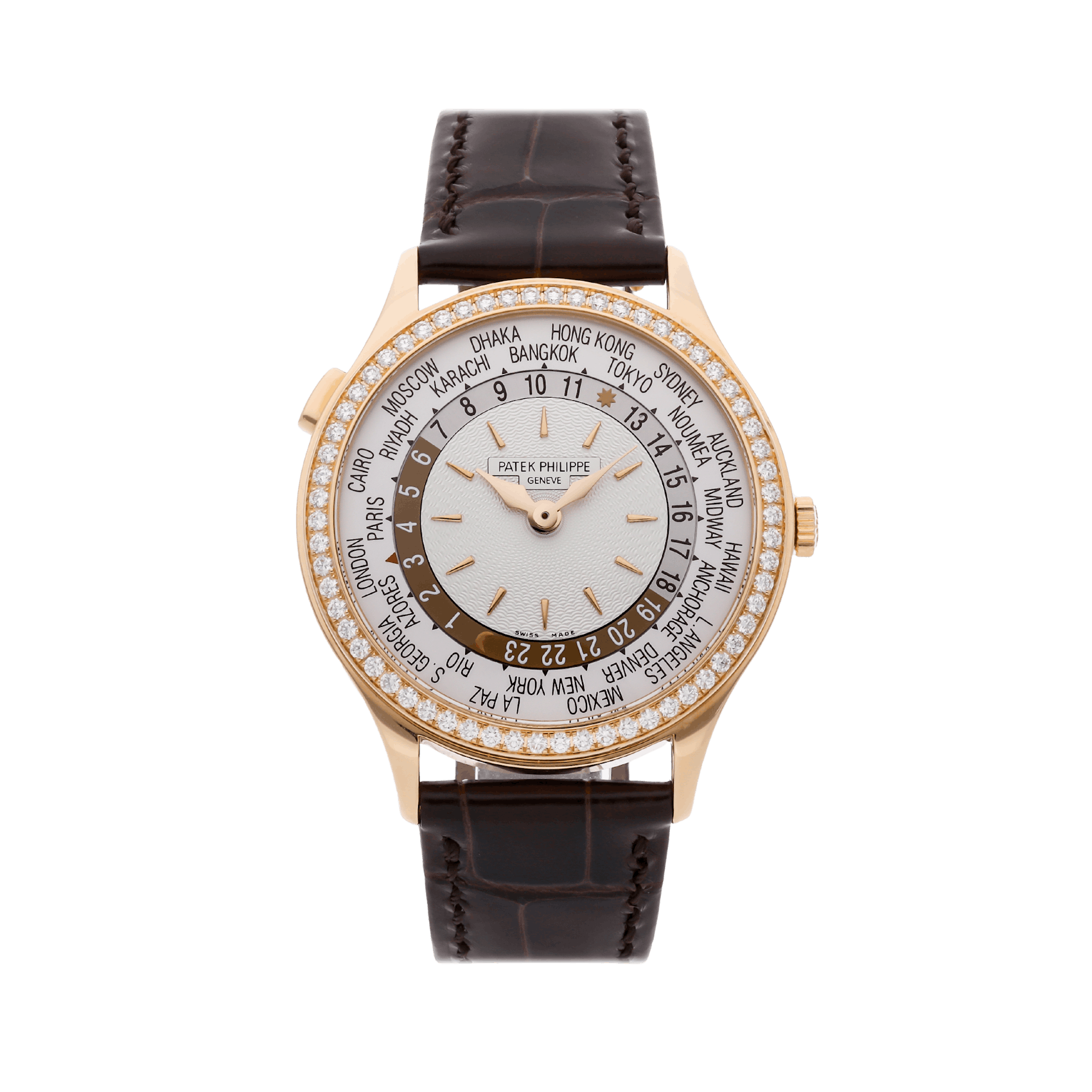 Vertical Pre-Owned Patek Philippe Complications World Time 7130R-001