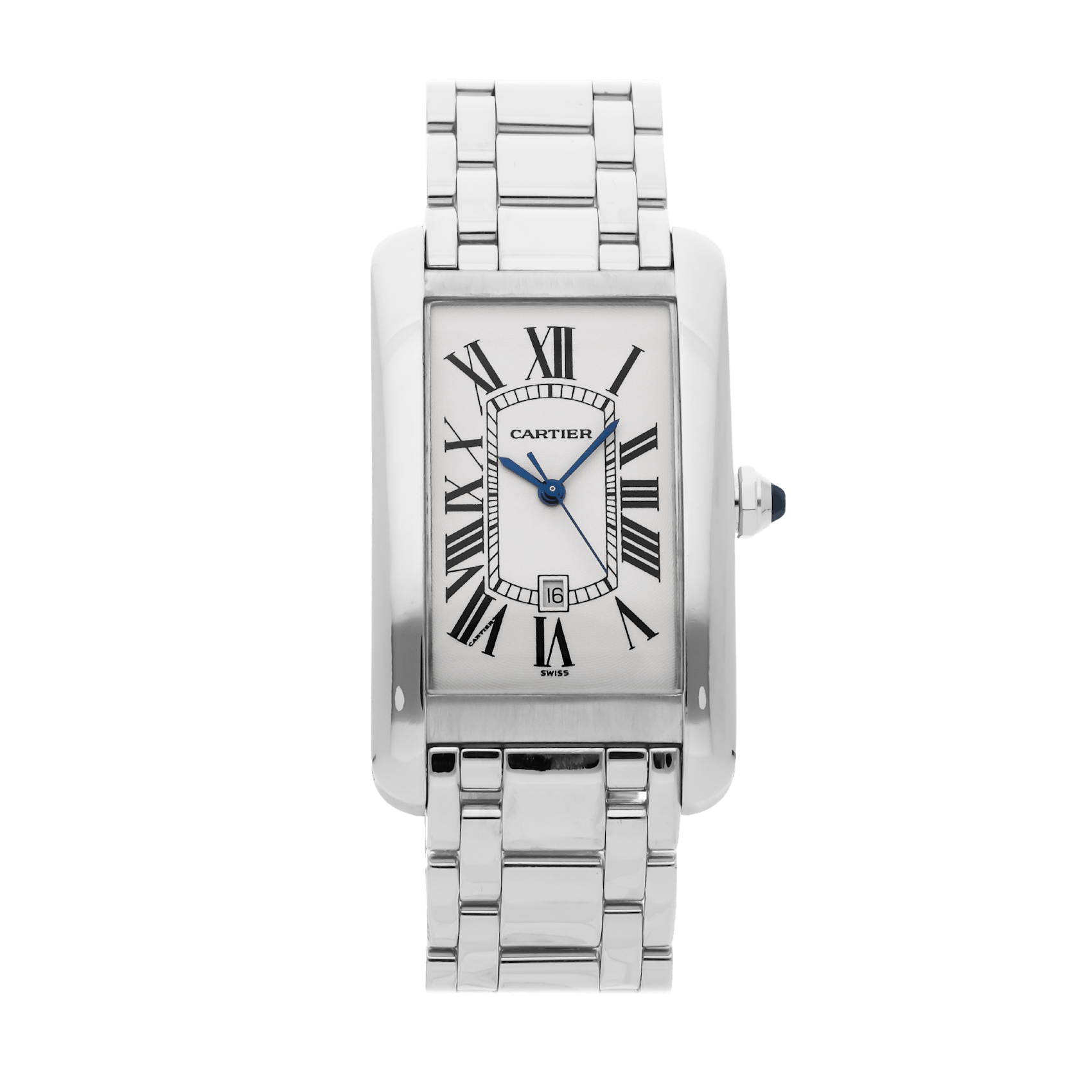 Vertical Pre-Owned Cartier Tank Americaine Large W26032L1