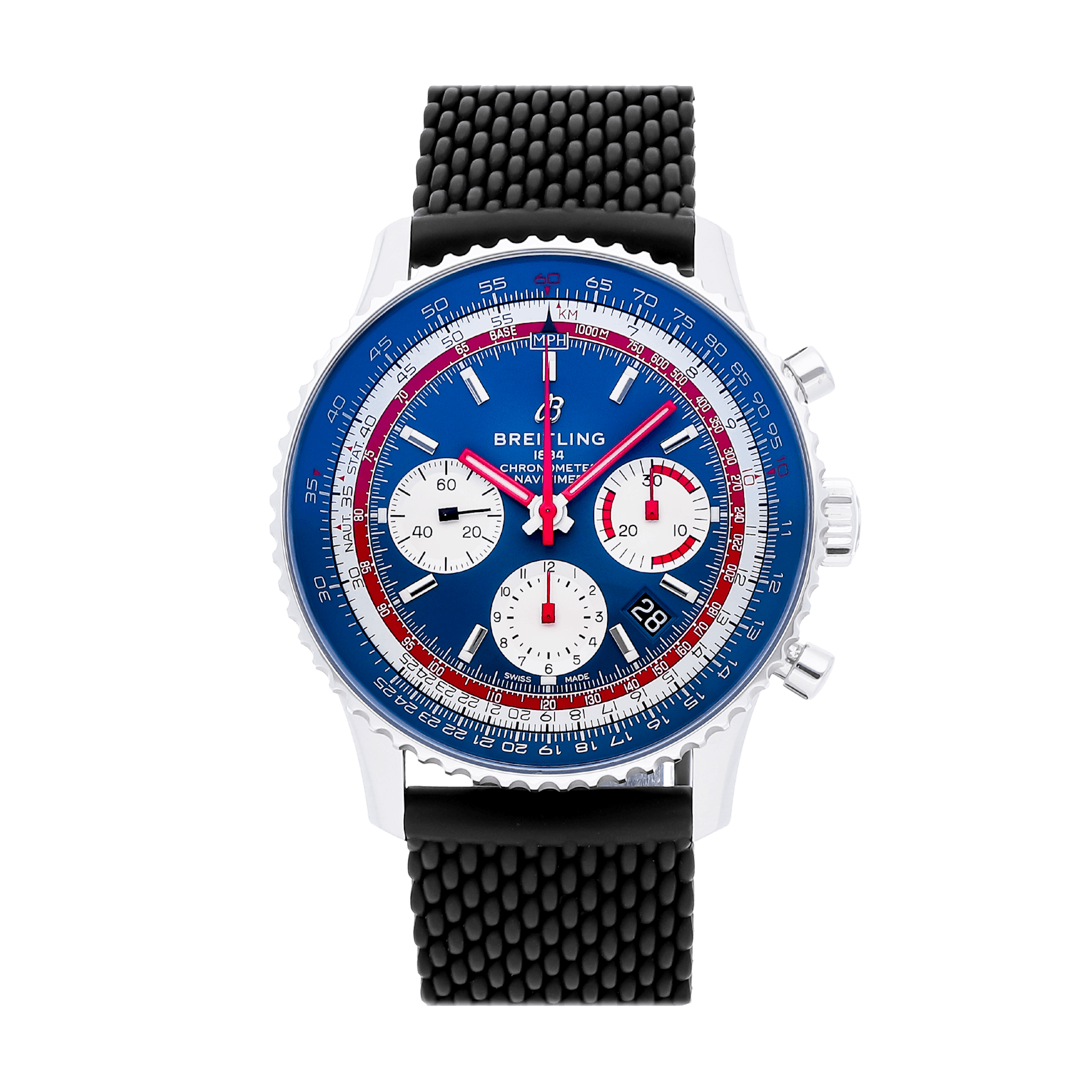 Vertical Pre-Owned Breitling Navitimer B01 Chronograph Pan Am Edition AB01212B1C1A1
