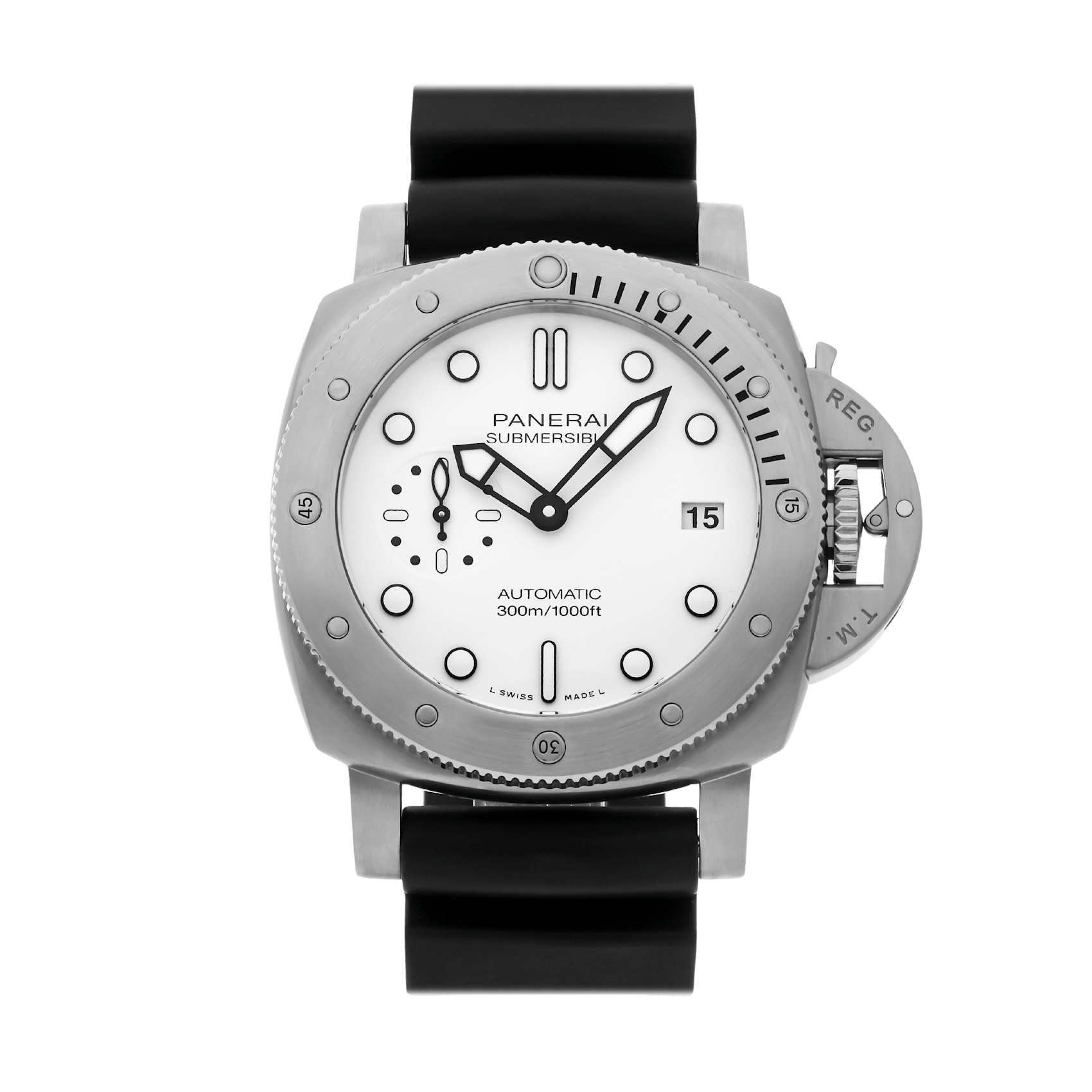 Vertical Pre-Owned Panerai Submersible Bianco PAM 1223