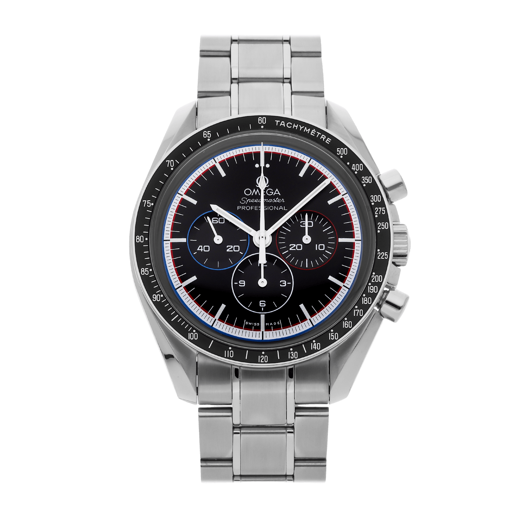 Vertical Pre-Owned Omega Speedmaster Professional Moonwatch Chronograph Apollo Limited Edition 311.30.42.30.01.003