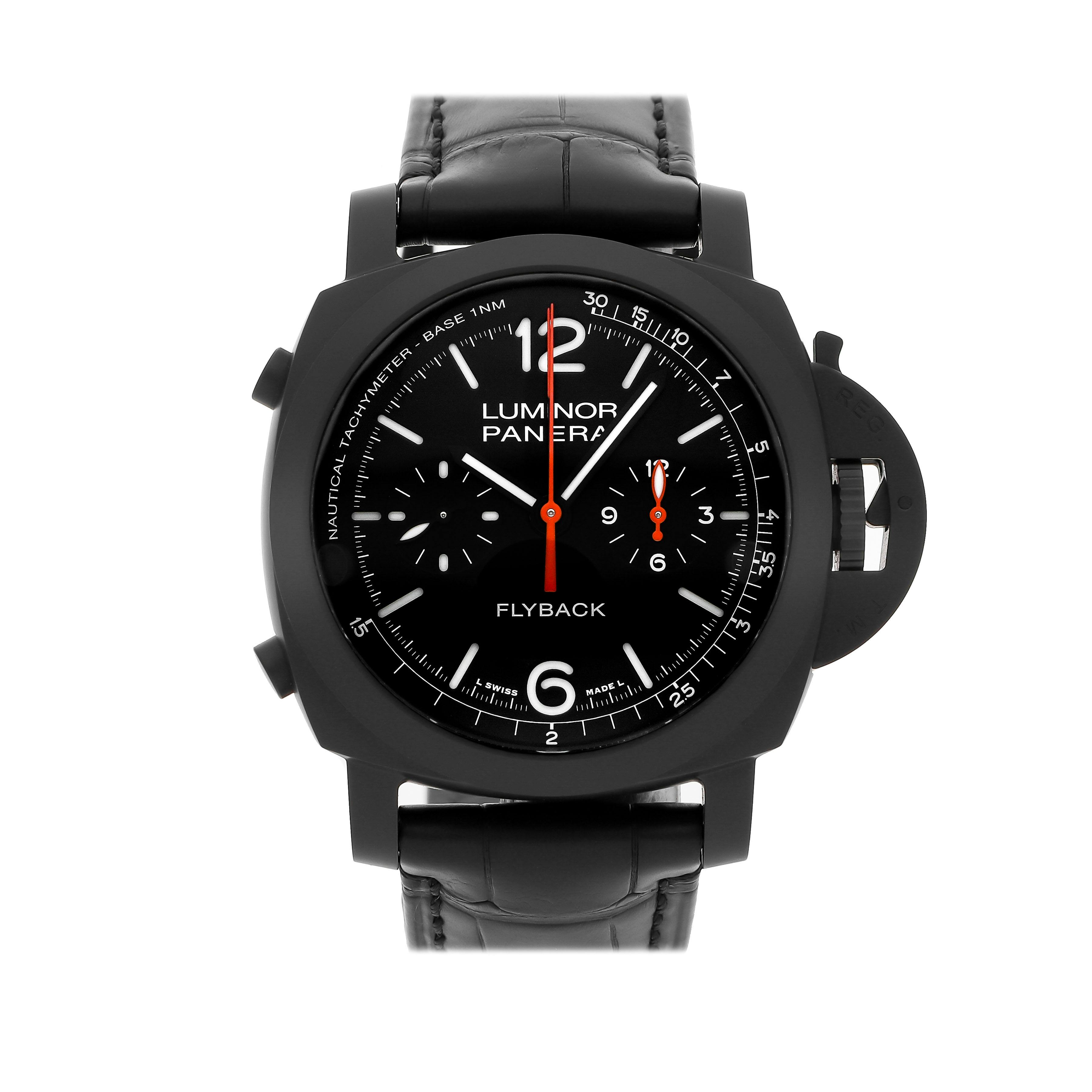 Vertical Pre-Owned Panerai Luminor Chronograph Flyback PAM 1298