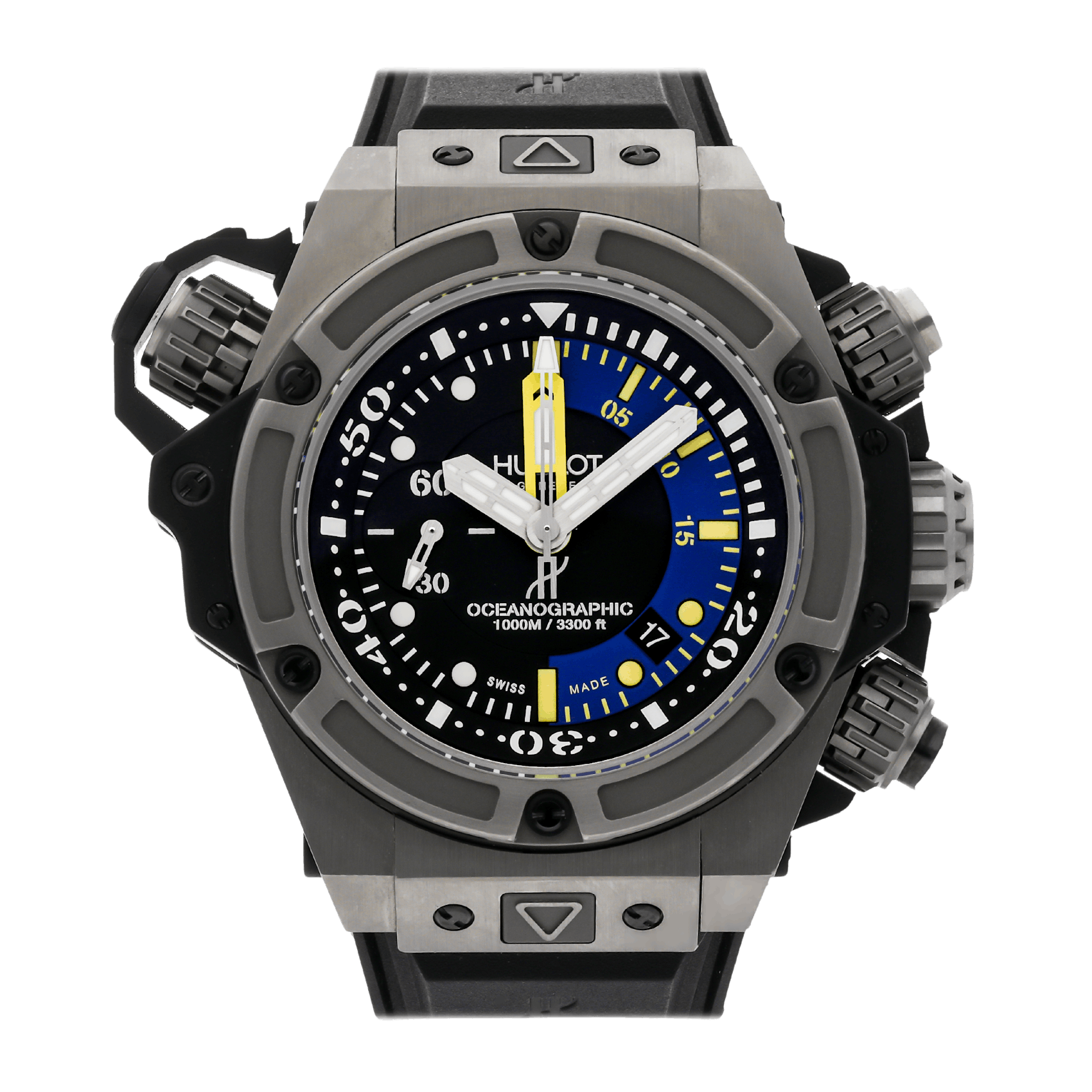 Vertical Pre-Owned Hublot King Power Oceanographic 1000 Limited Edition 732.NX.1127.RX