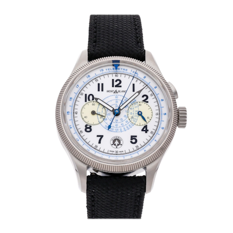 Vertical Pre-Owned Montblanc 1858 Minerva Monopusher Chronograph 133442