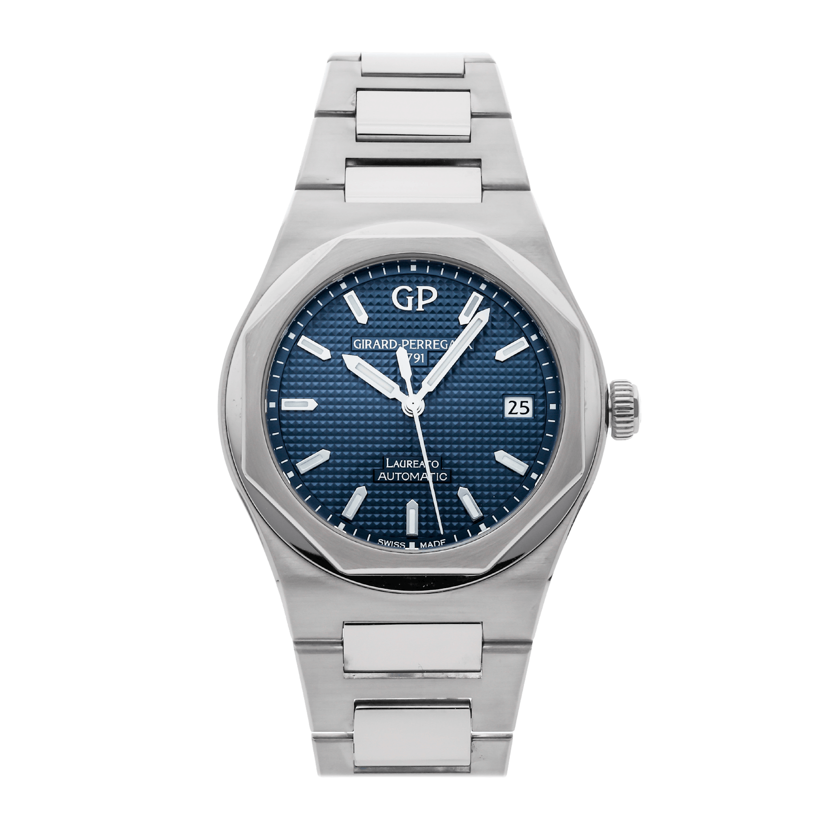 Vertical Pre-Owned Girard Perregaux Laureato 81005-11-431-11A