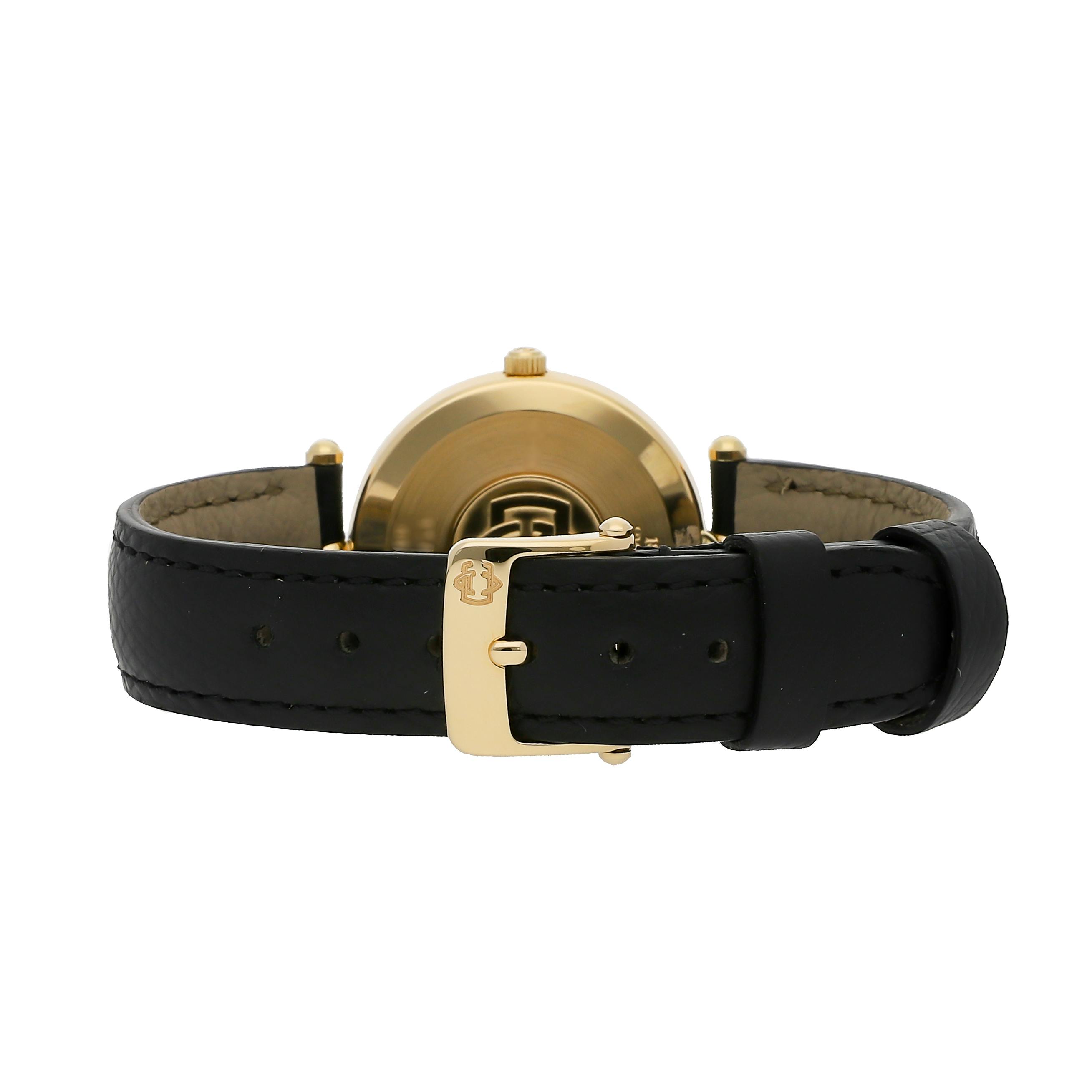 Van Cleef & Arples Watch Strap, Sharkskin, 18 K Gold Logo shops on Deployment Buckle