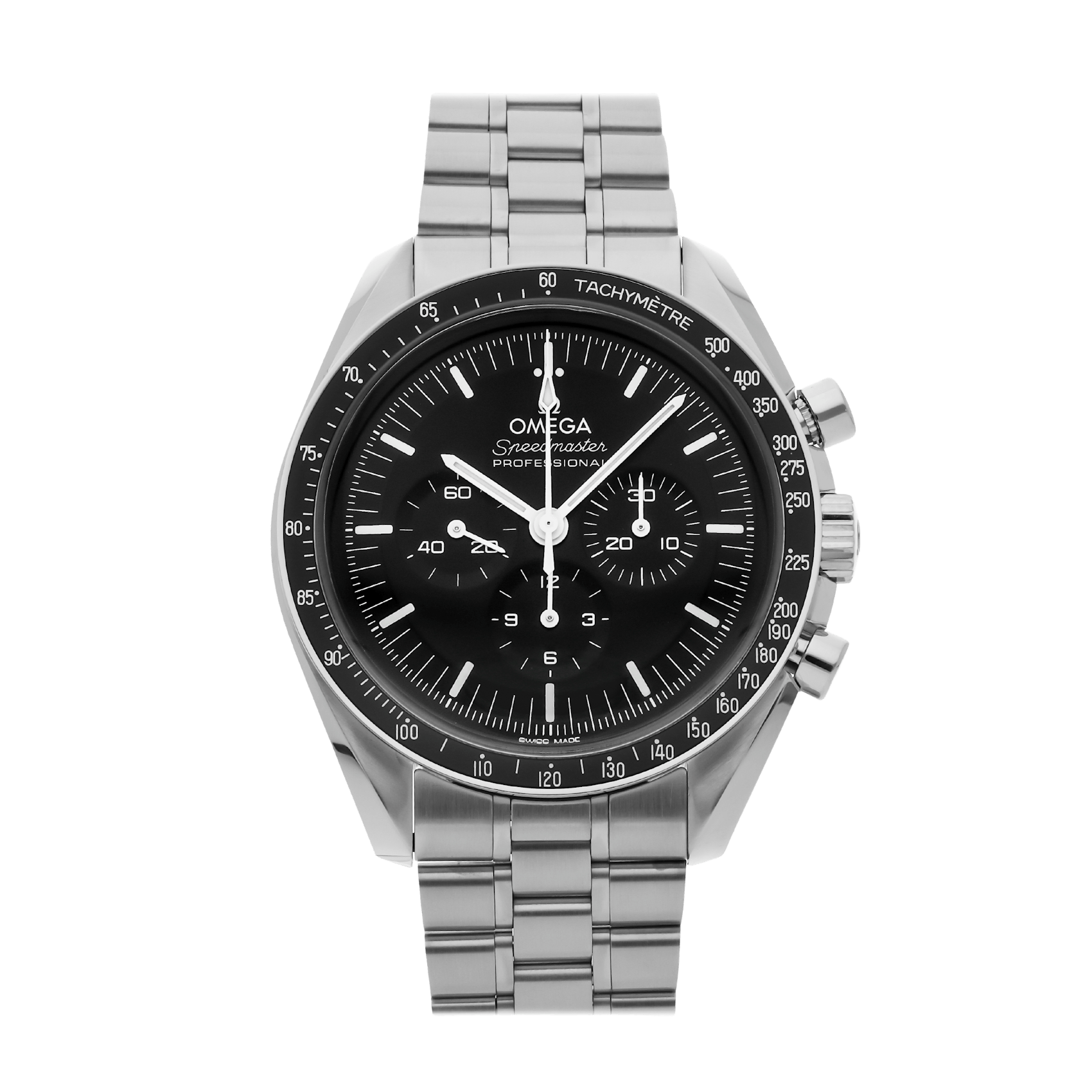 Vertical Pre-Owned Omega Speedmaster Moonwatch Professional Chronograph 310.30.42.50.01.001