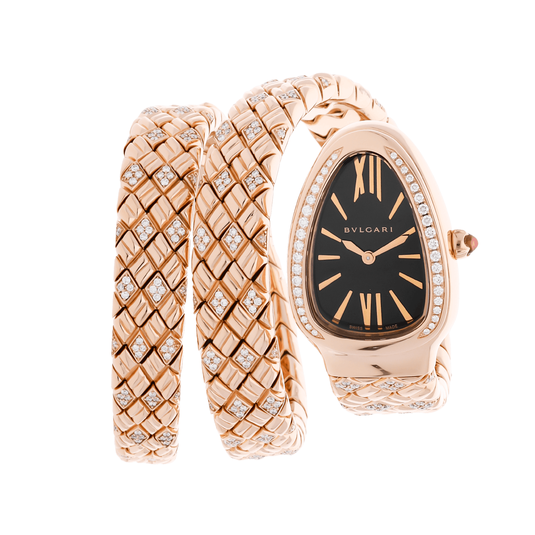 Vertical Pre-Owned Bvlgari Serpenti Spiga 103252
