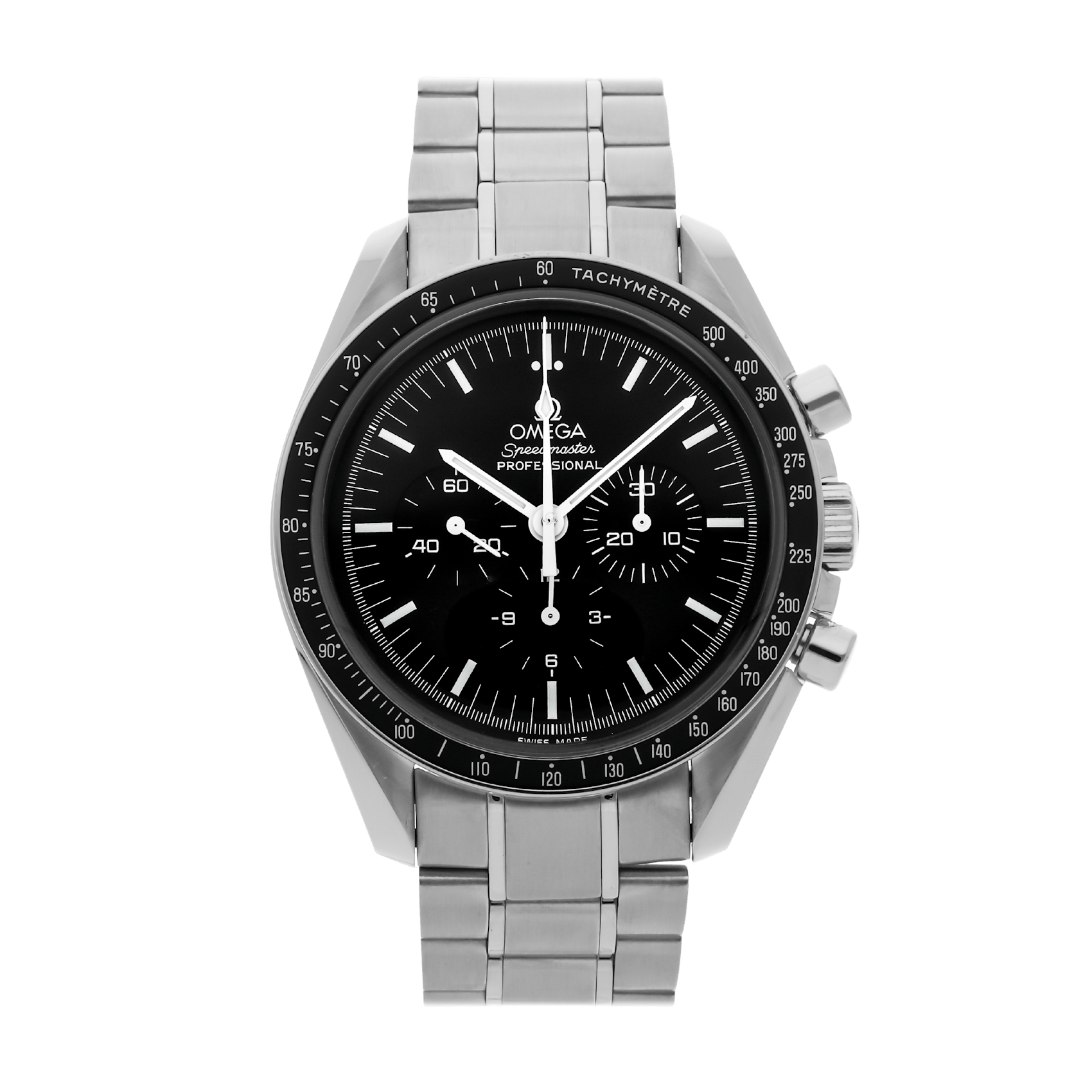 Vertical Pre-Owned Omega Speedmaster Moonwatch Professional Chronograph 3570.50.00