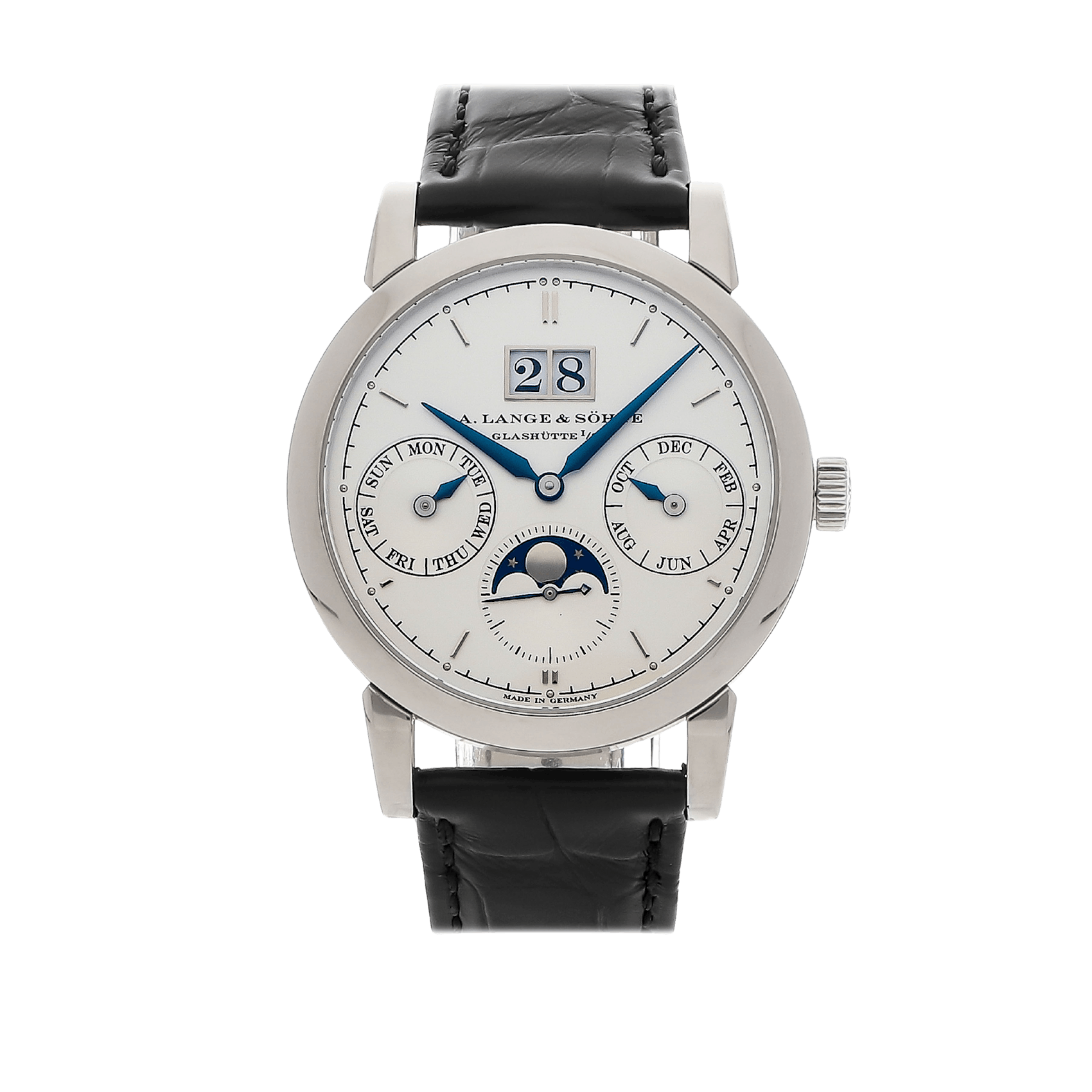 Vertical Pre-Owned A. Lange & Sohne Saxonia Annual Calendar 330.026 E