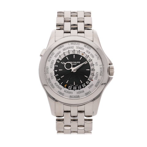 Vertical Pre-Owned Patek Philippe World Time 5130/1G-011