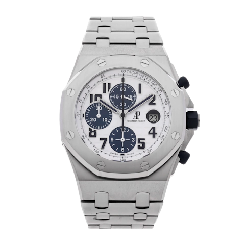 Vertical Pre-Owned Audemars Piguet Royal Oak Offshore Chronograph Navy Model 26170ST.OO.D305CR.01
