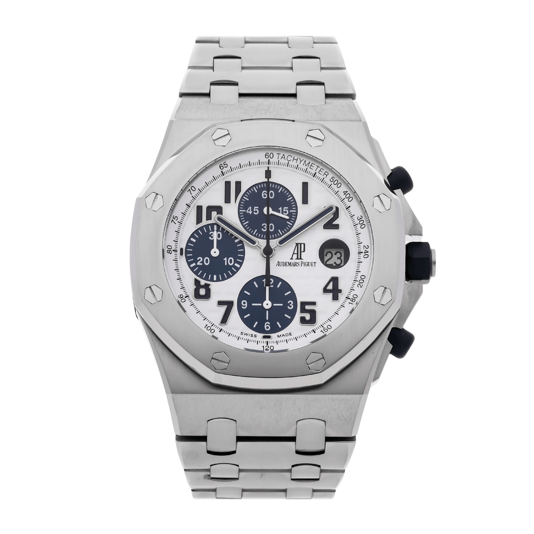 Vertical Pre-Owned Audemars Piguet Royal Oak Offshore Chronograph Navy Model 26170ST.OO.D305CR.01