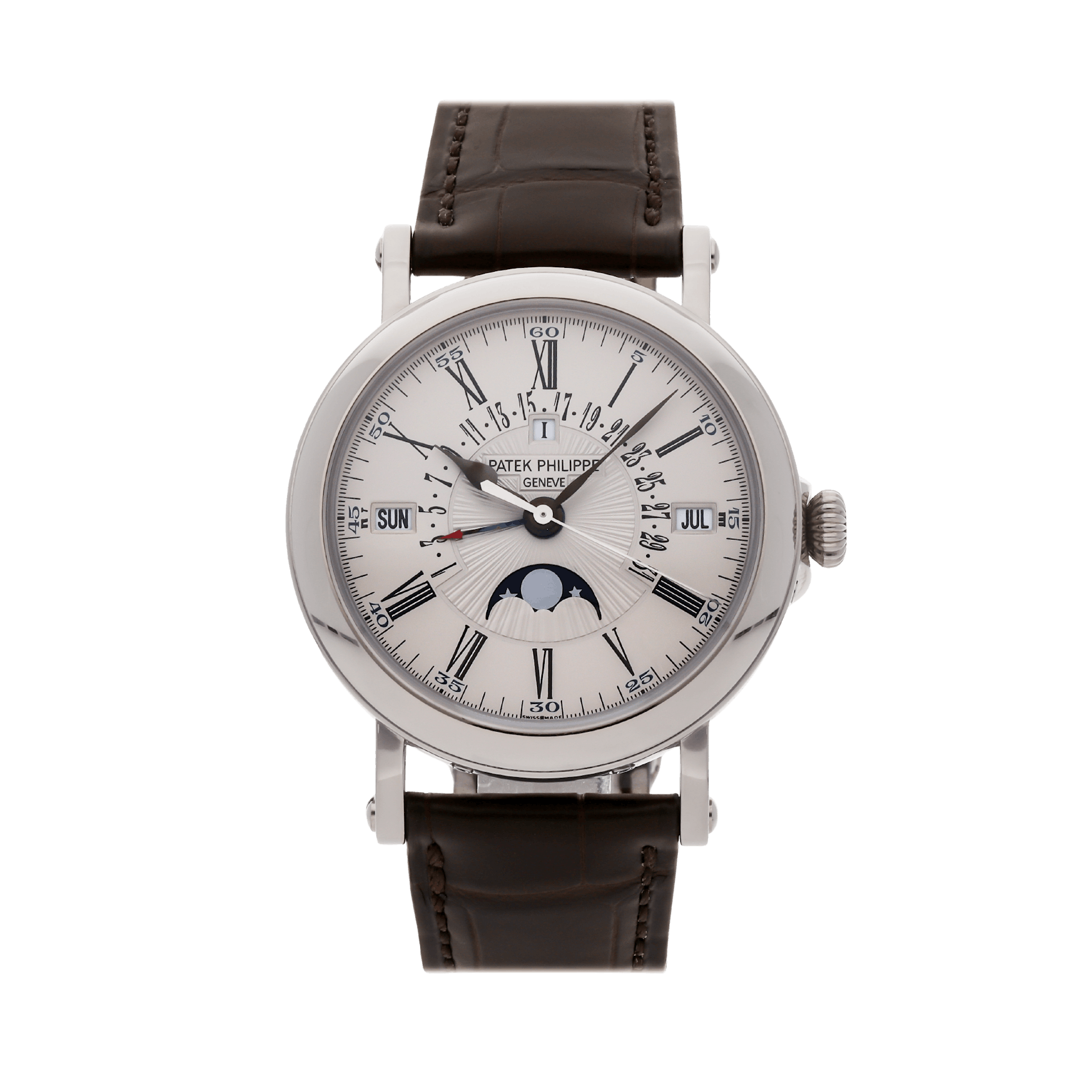 Vertical Pre-Owned Patek Philippe Grand Complications Perpetual Calendar Retrograde Date 5159G-001