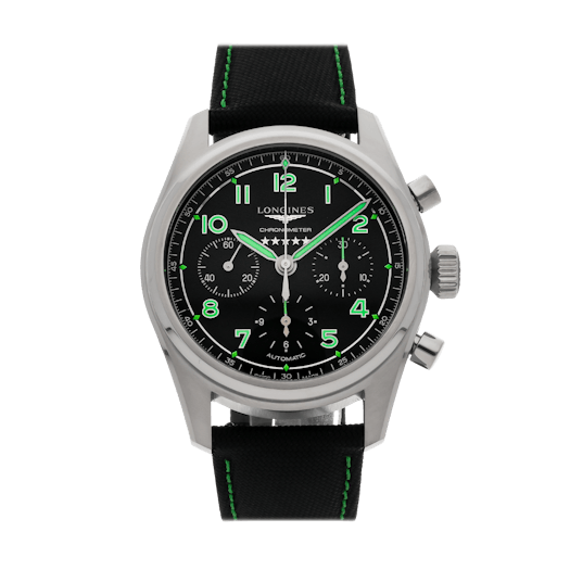 Vertical Pre-Owned Longines Spirit Chronograph L3.829.1.53.2