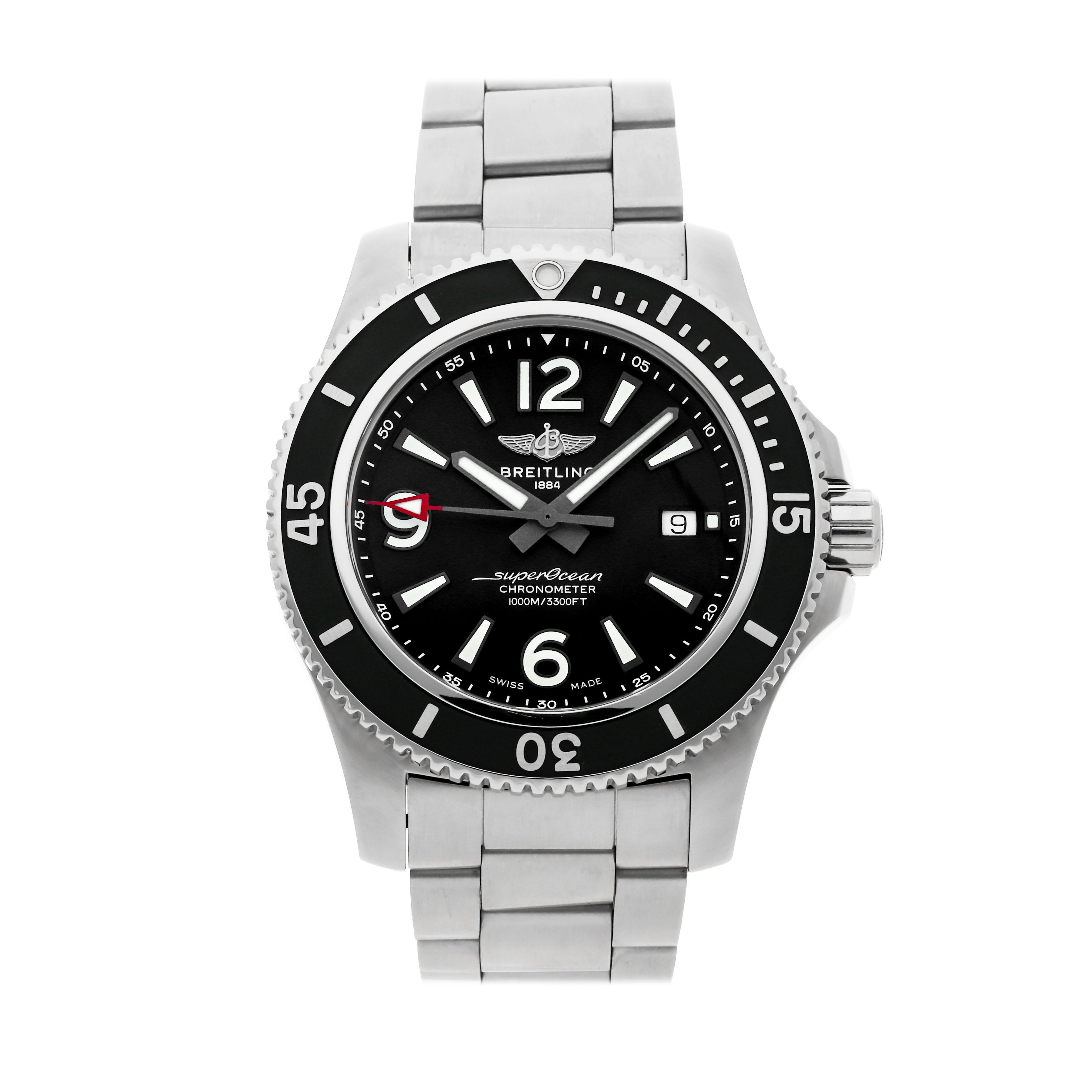 Vertical Pre-Owned Breitling Superocean A17367D71B1A1