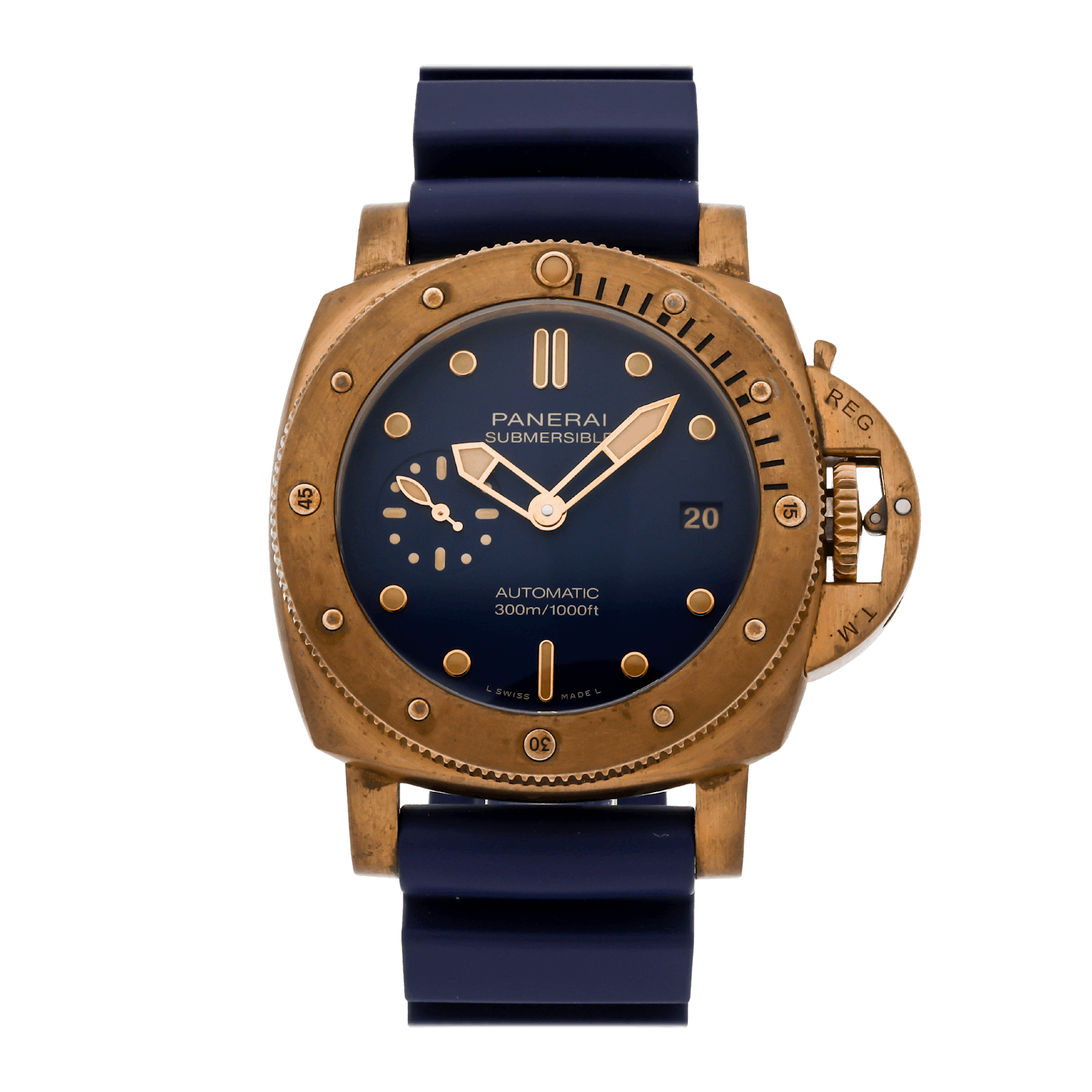 Vertical Pre-Owned Panerai Submersible Bronzo PAM 1074