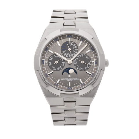 Vertical Pre-Owned Vacheron Constantin Overseas Ultra-Thin Perpetual Calendar 4300V/120G-B102