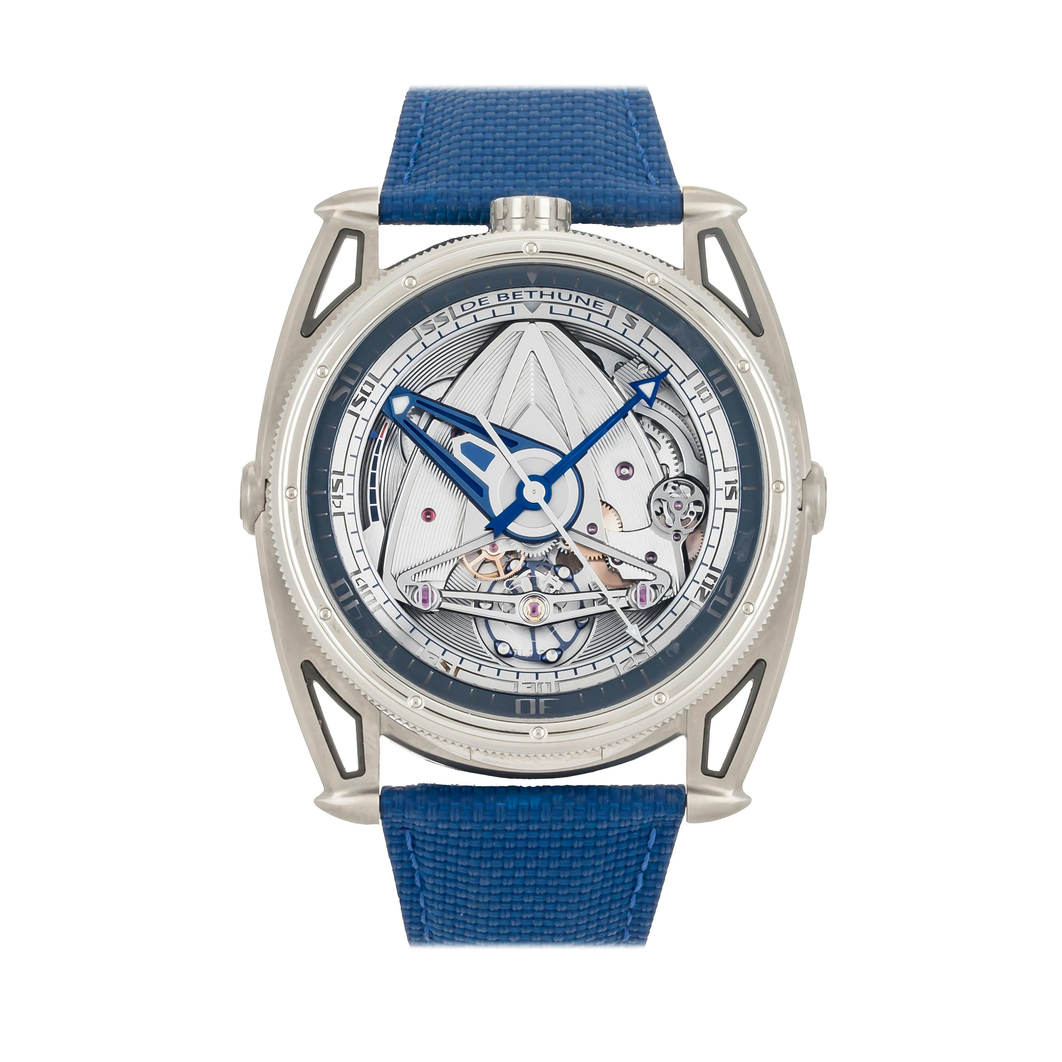 Vertical Pre-Owned De Bethune DB28 GS Grand Bleu DB28GSV2AN