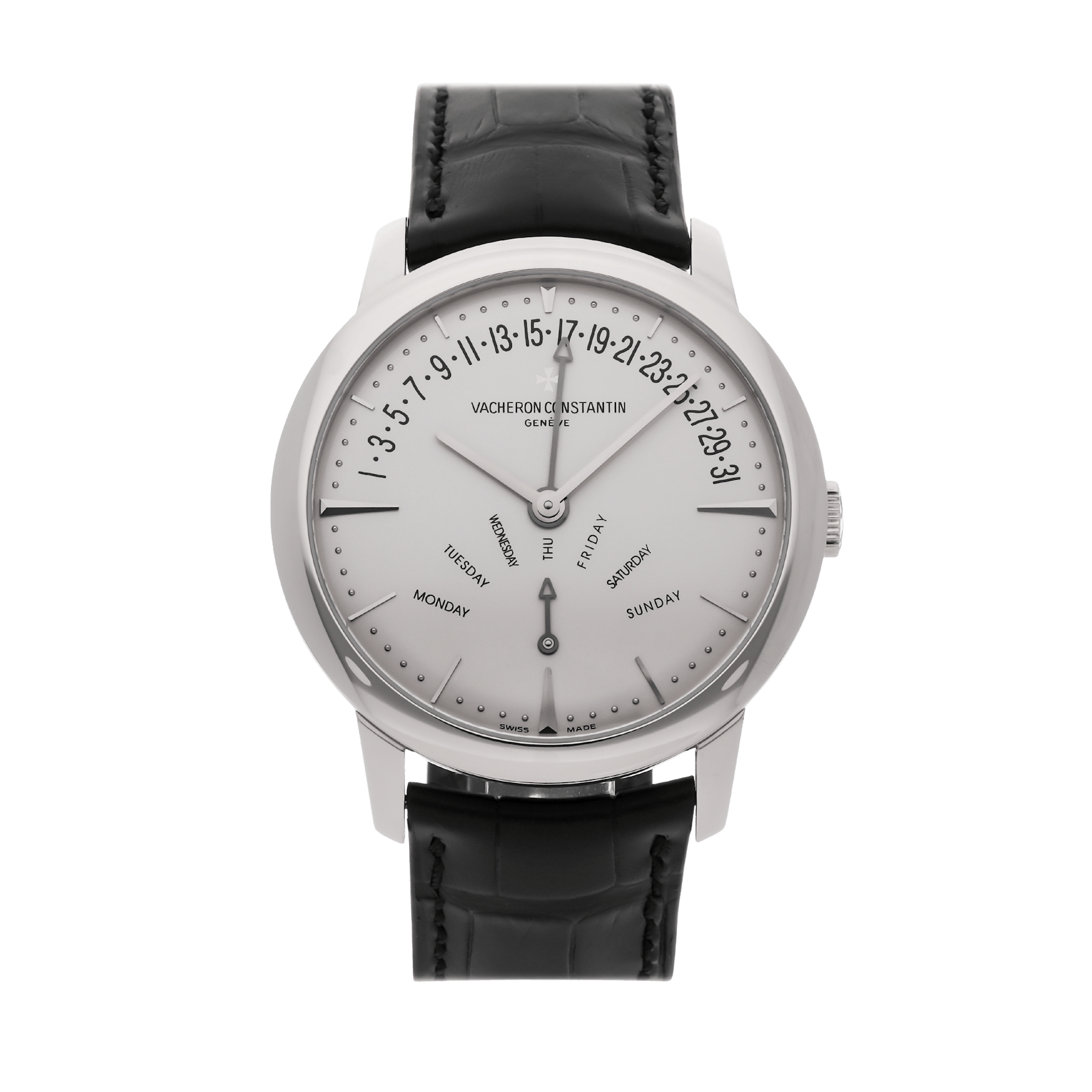 Vertical Pre-Owned Vacheron Constantin Patrimony Retrograde Day Date 86020/000G-9508
