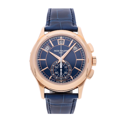 Vertical Pre-Owned Patek Philippe Complications Flyback Chronograph Annual Calendar 5905R-010