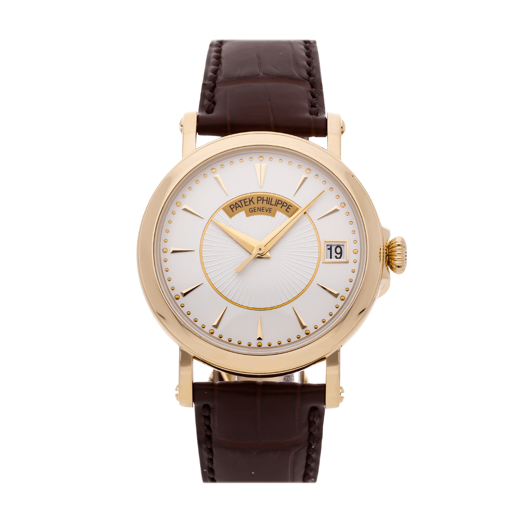 Vertical Pre-Owned Patek Philippe Calatrava Date Sweep Seconds 5153J-001