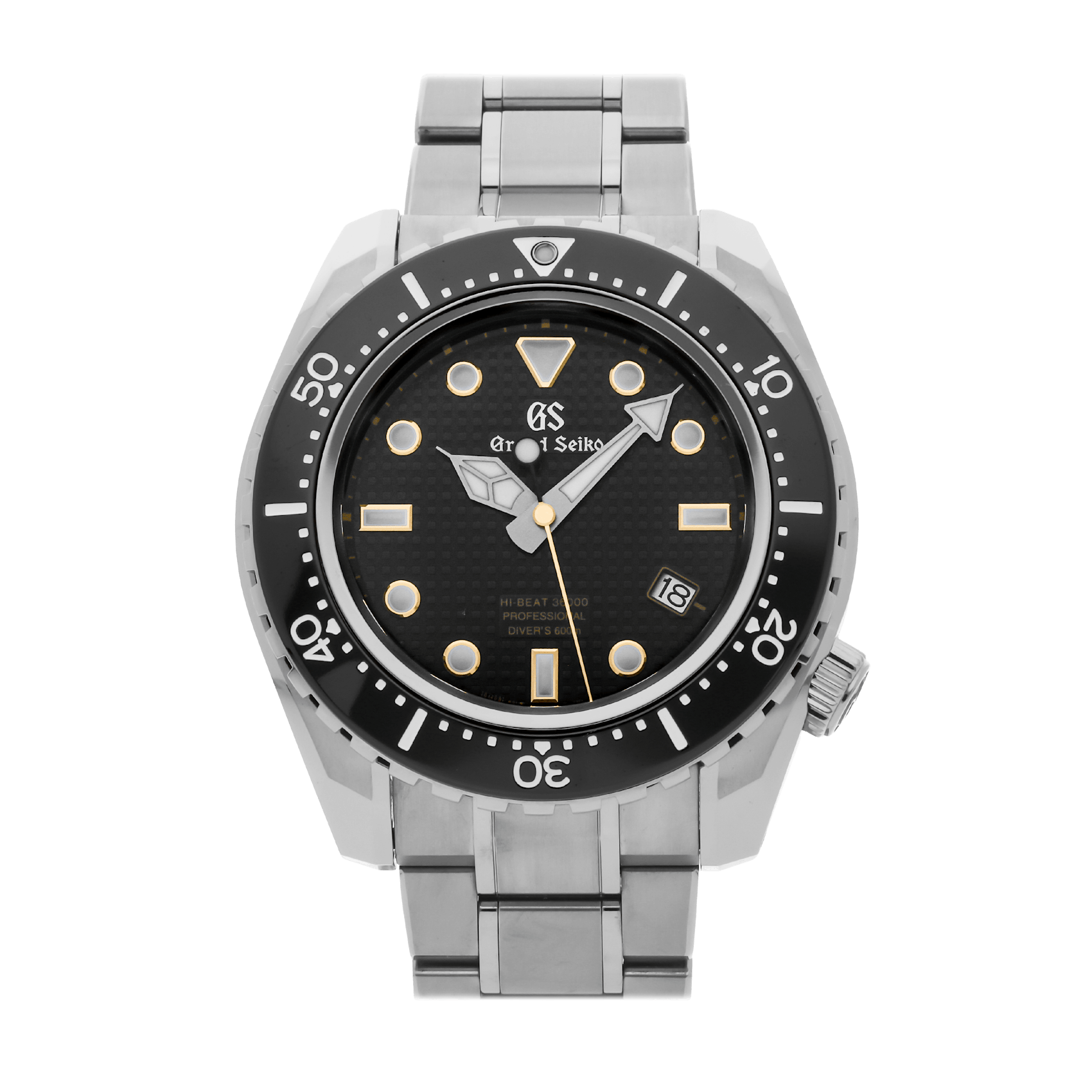 Vertical Pre-Owned Grand Seiko Hi-Beat 36000 Pro Diver SBGH255