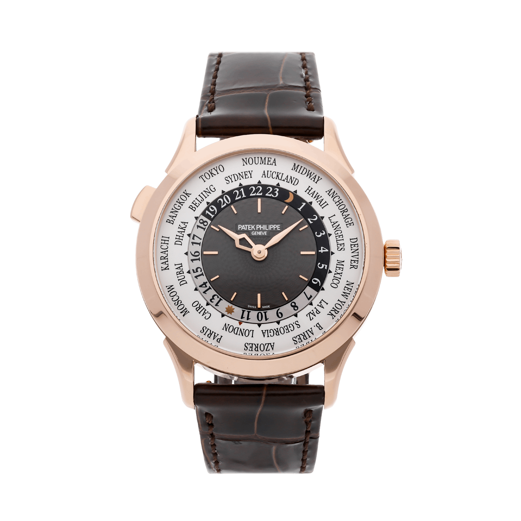 Vertical Pre-Owned Patek Philippe Complications World Time 5230R-012