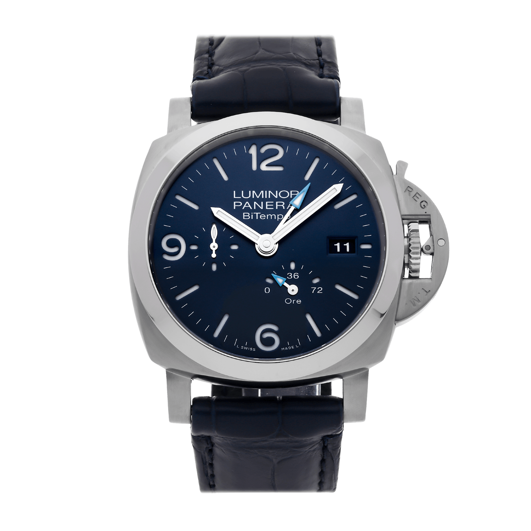 Vertical Pre-Owned Panerai Luminor BiTempo Power Reserve PAM 1361