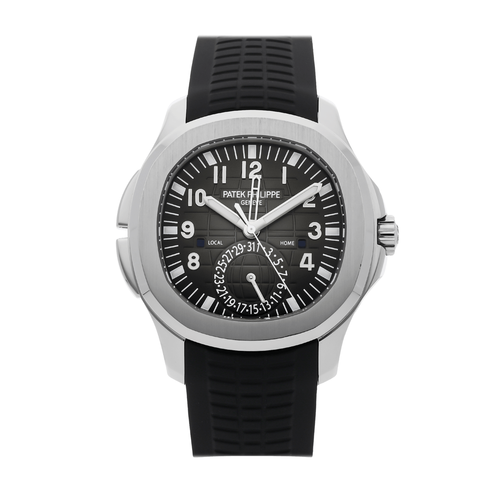 Vertical Pre-Owned Patek Philippe Aquanaut Travel-Time 5164A-001
