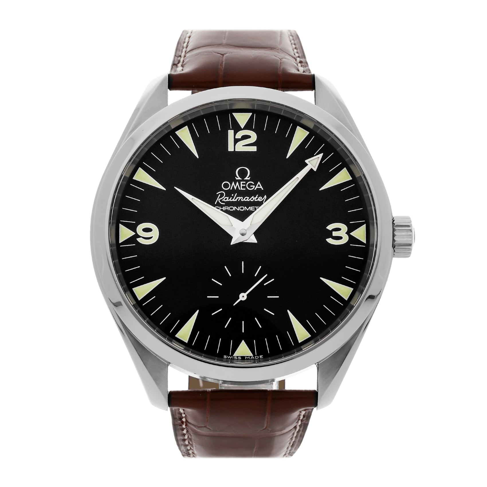 Vertical Pre-Owned Omega Seamaster Railmaster XXL 2806.52.37