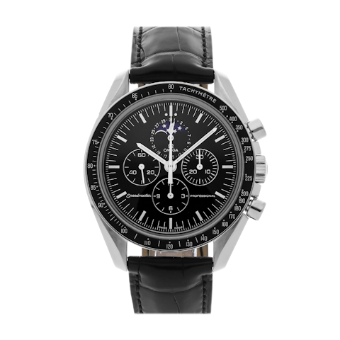 Vertical Pre-Owned Omega Speedmaster Moonwatch Chronograph 3876.50.31