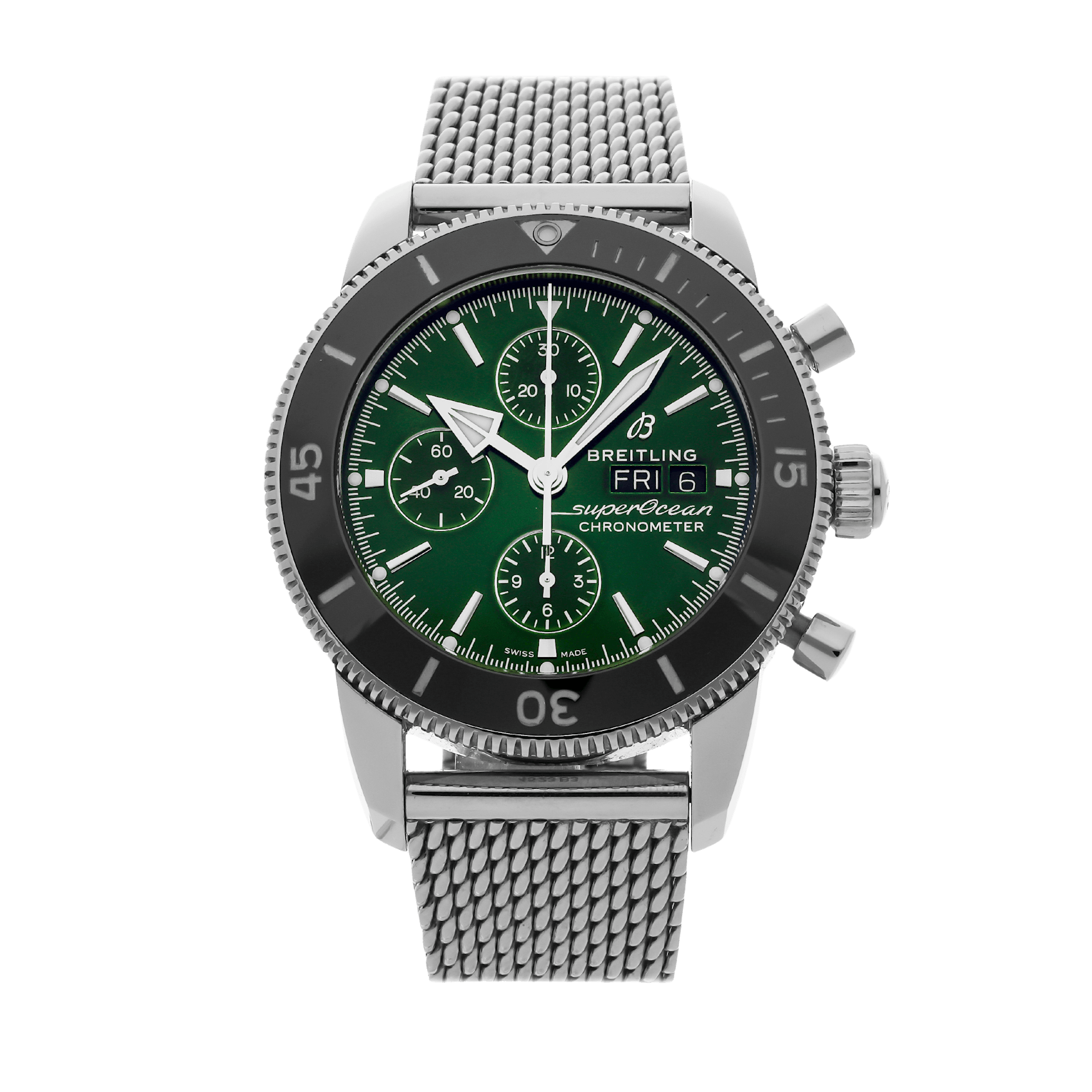 Vertical Pre-Owned Breitling Super Ocean Heritage II Chronograph A13313121L1A1