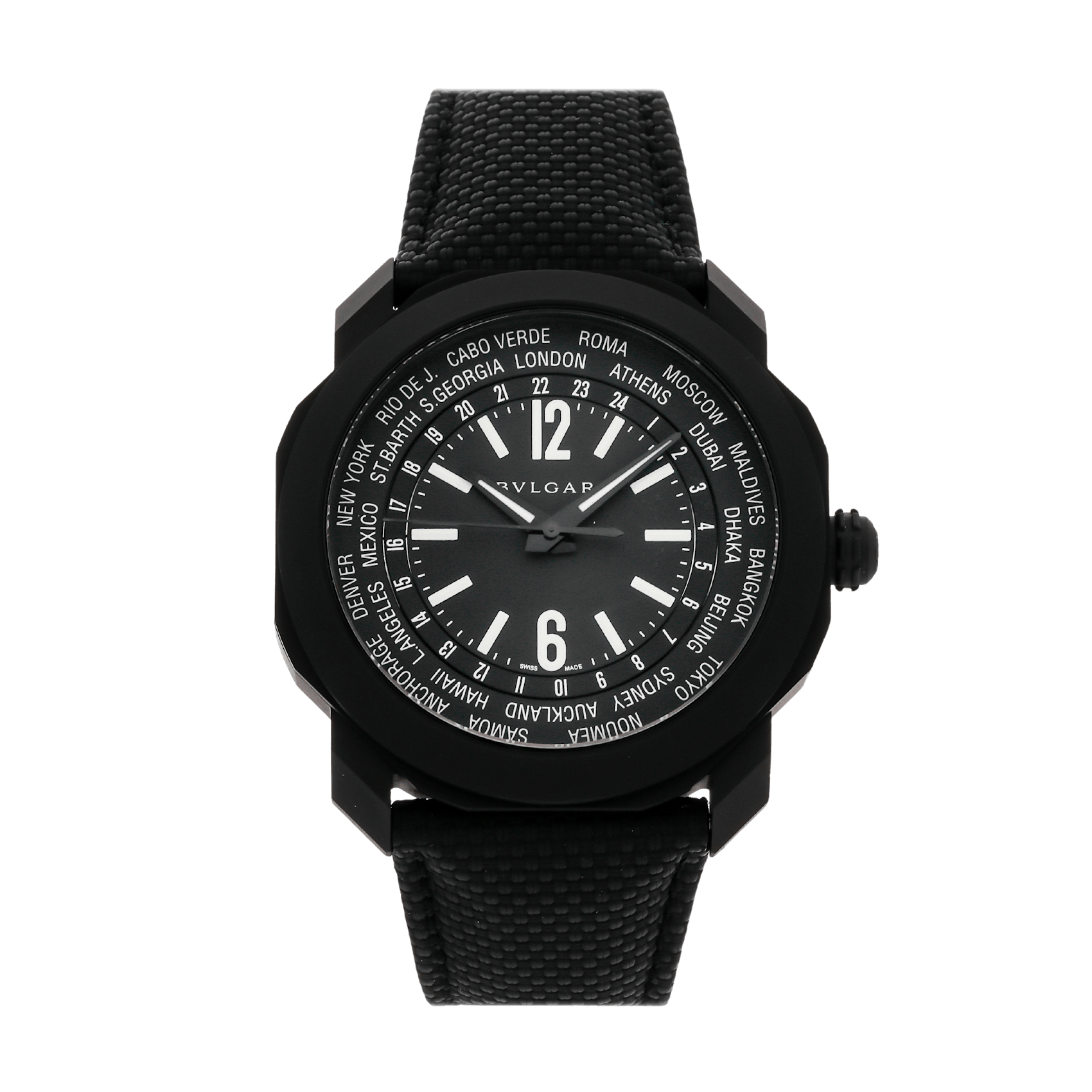 Vertical Pre-Owned Bvlgari Octo Roma GMT 103486