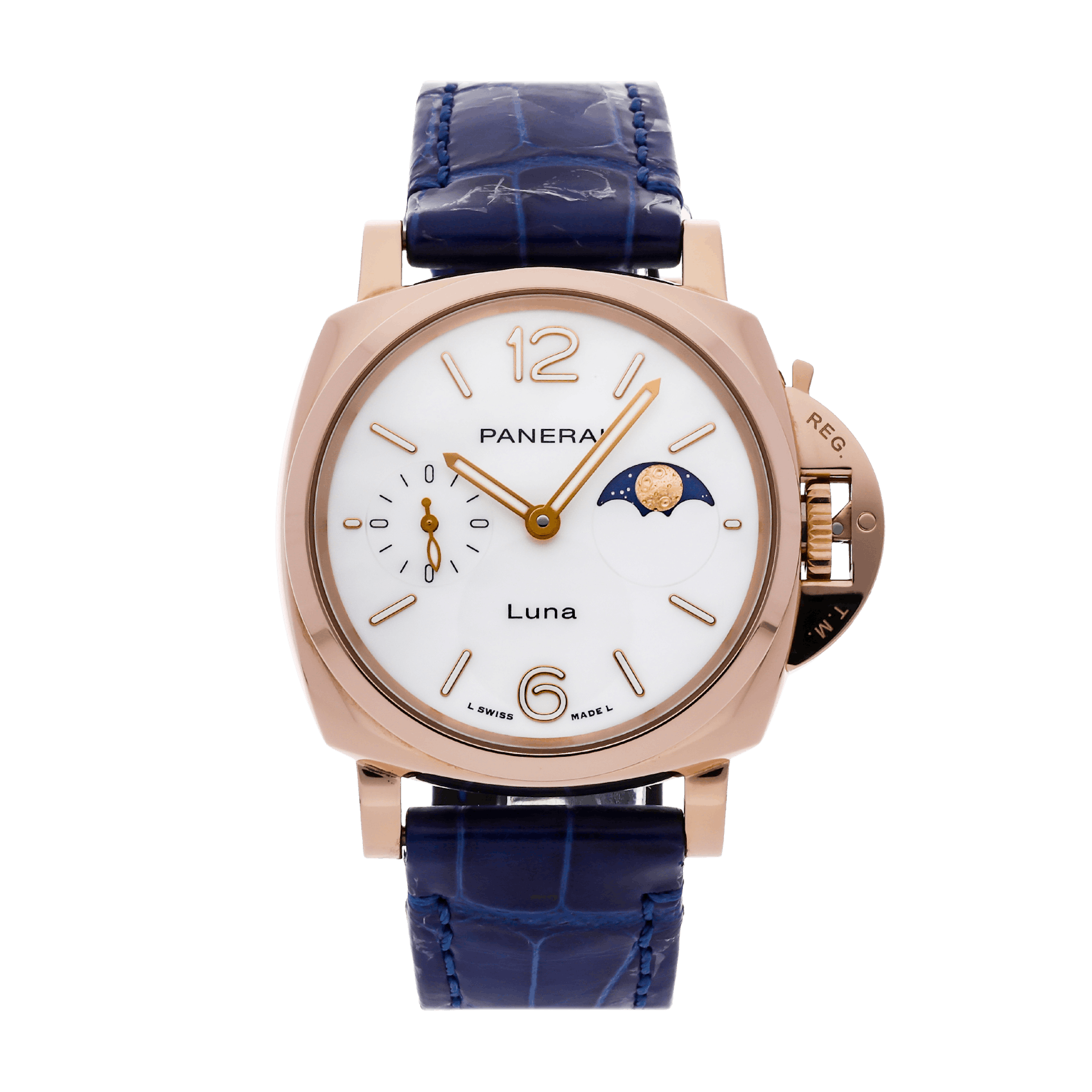 Vertical Pre-Owned Panerai Luminor Due Luna Goldtech PAM 1181