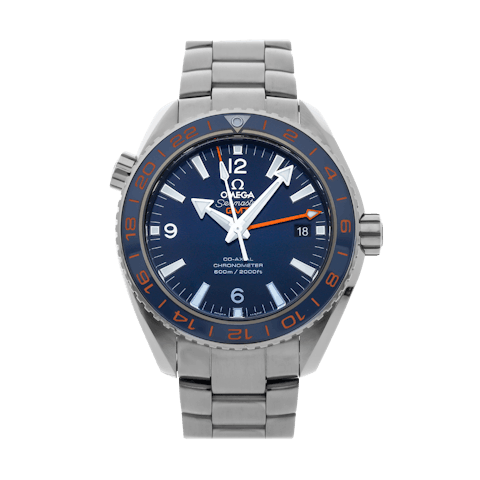 Vertical Pre-Owned Omega Seamaster Planet Ocean 600M GMT "GoodPlanet" 232.30.44.22.03.001