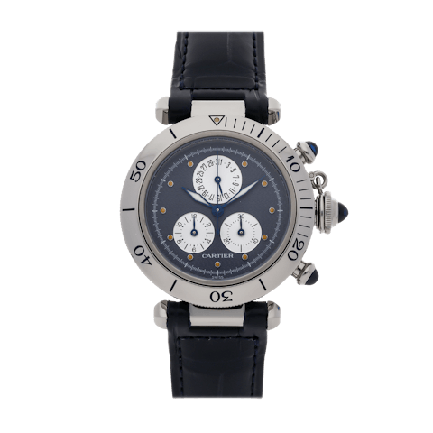 Vertical Pre-Owned Cartier Pasha Chronoreflex W3101955