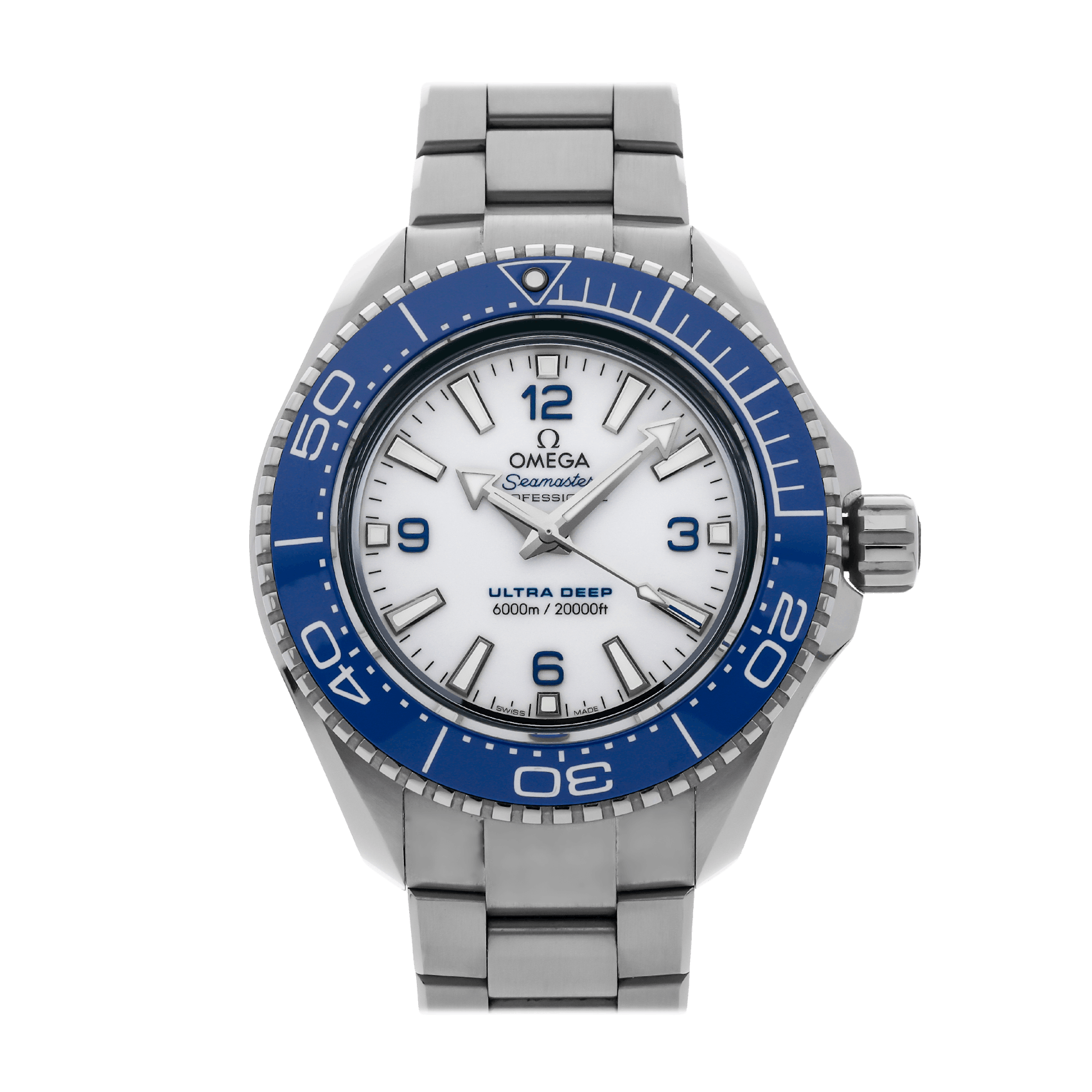 Vertical Pre-Owned Omega Seamaster Planet Ocean 6000M Ultra Deep  215.30.46.21.04.001