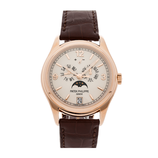 Vertical Pre-Owned Patek Philippe Complications Annual Calendar Moon Phases 5146R-001