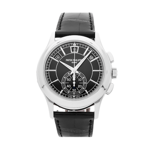 Vertical Pre-Owned Patek Philippe Complications Annual Calendar Chronograph 5905P-010