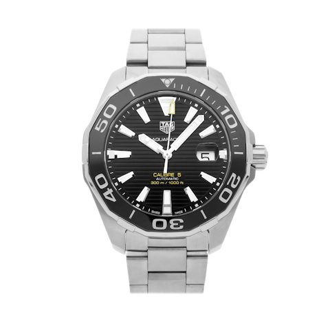 Vertical Pre-Owned Tag Heuer Aquaracer Calibre 5 WAY201A.BA0927